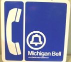 Michigan Bell Payphone sign