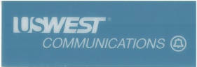 USWEST Payphone  Instruction Card Payphone Insert