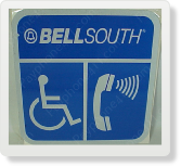 Bell South Payphone Sign