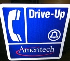 Ameritech Drive UP Payphone Sign