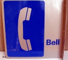 Bell payphone sign