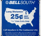 Bellsouth Payphone Sign