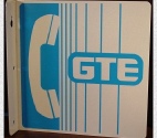GTE Payphone Sign