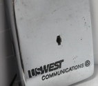 USWest Payphone vault sign