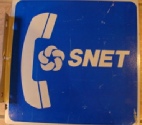 SNET Payphone Sign
