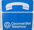 Cincinnati Bell Payphone sign